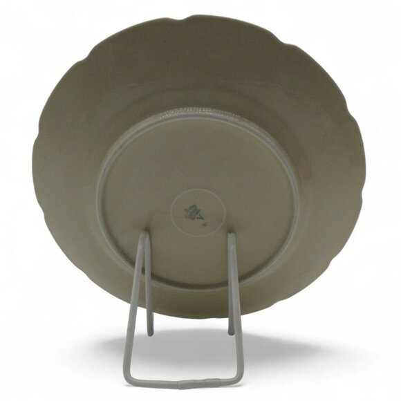 SCHUMANN BAVARIA V 101 Floral Design Round Plate with Gold Trim 11" Germany Vint - Picture 4 of 10